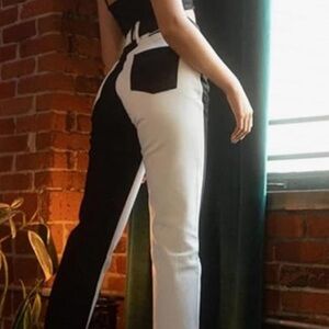 Revice Black and White Women's jeans